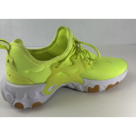 Nike Running Shoes Men's Size 11 React Presto AV2605-702 Neon Yellow Volt White - Picture 13 of 16